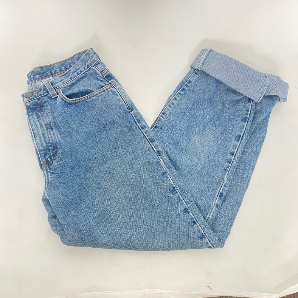 Vintage Calvin Klein high rise light wash mom jeans